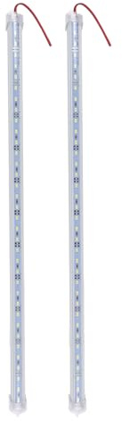 Jojofuny 2 Pezzi Barra Led Rigida in Alluminio 50Cm Dc 36 Led Smd 5630 6000K Ip65 Per Illuminazione Interna Ed Esterna Mensole Negozi E Decorazioni