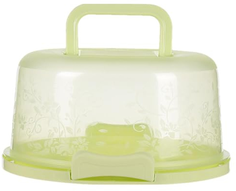 Scatola per il trasporto per torte di qualità alimentare, multifunzionale, riutilizzabile e, con coperchio trasparente e fibbia laterale