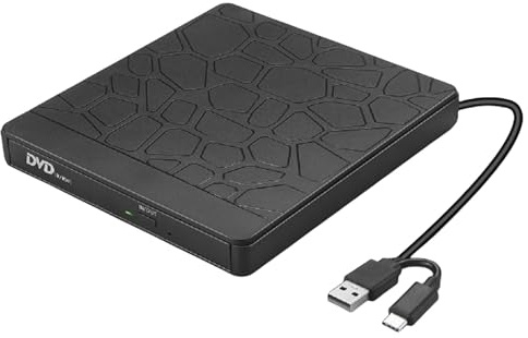Laikoutd Graveur De Disque Multifonction avec Lecteur Carte Mémoire Et Technologie Correction D'erreurs pour Les Créateurs Multimédia Graveurs Disque Portables avec Emplacements pour Cartes