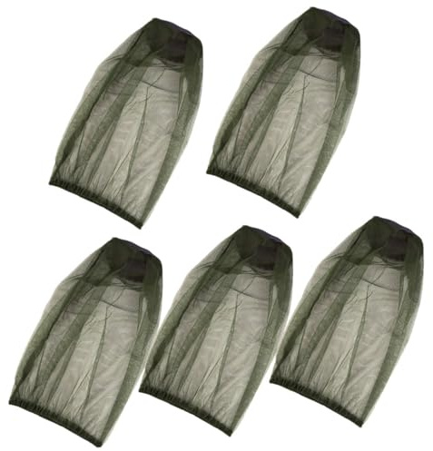 FOMIYES 5 pezzi Cappello Multifunzionale Antimosche con Protezione per e Attività Outdoor Leggero e Traspirante per Escursioni e Apicoltura