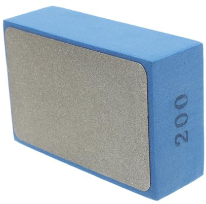 NUOBESTY Diamond Polishing Pads with Foam Backing Grit for Hand Polishing Glass Stone Tile Wood Marble Metal Precise Scratch Repair and Smooth Trimming Sanding Blocks for Crafts and
