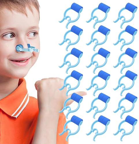 Tappanaso per Piscina,18pcs Clip per Naso in Schiuma di Plastica,Tappa Naso Nuoto,Tappanasoper in Schiuma Morbida,per Arresto Nasale,per Condizioni Accidentali o di Emergenza