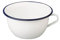 IBILI Vaso da Camera Blanca 2,7 l in Acciaio Smaltato, Bianco/Blu, Ceramica, 22 cm