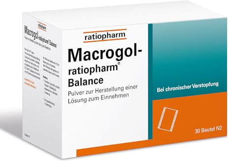 Macrogol-ratiopharm Balance: Befreit Sie sanft von chronischer Verstopfung und versorgt den Körper mit wichtigen Elektrolyten, 30 Dosier-Beutel.