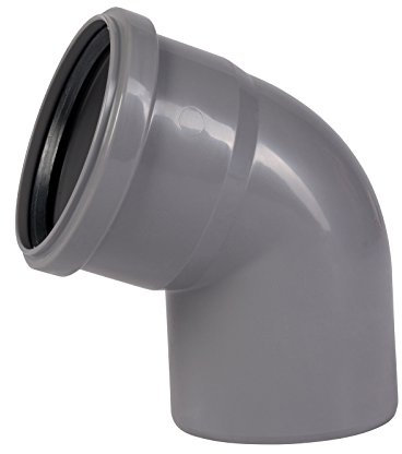 Ostendorf - Tubo HT piegato con guarnizione in gomma 67 ° DN 90