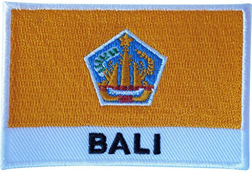 Bali Flag Patch Sew On Cloth Jacket Jeans Shirt Bag Embroidered Indonesia Badge
