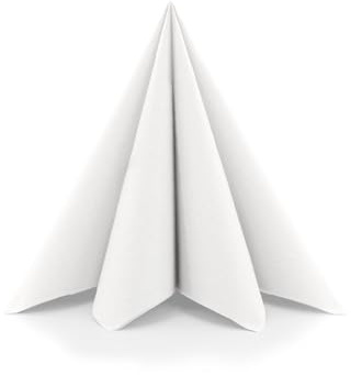 Sovie HOME Serviette in Weiß aus Linclass® Airlaid, 40 x 40 cm, 1/4 Falz, 12 Stück – edle Einwegservietten in Stoffoptik für Hochzeit, Event, Dinner & festliche Tafeln