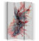 Raumteiler Trennwände Foto Paravent Spanische Wand Bedruckt auf Leinwand Trennwand Deko Design Paravent beidseitig 3 teilig 110x150 cm Bloomnjazz Farbe Abstrakt Rot Blau Weiß