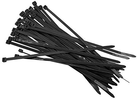 Mintice 1000 X noir 8 autobloquant nylon attaches de câble en plastique Colliers Serre-Câbles électrique emballage protégé cravate en fil métallique sangle fermer à clé outil trousse