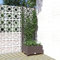 Festnight Arriate Enrejado de Plastico Macetero de Jardín Enrejado Jardinera con Enrejado Planta Flores Maceta para Exterior Terraza Balcón PP, Marrón 40x40x121.5 cm