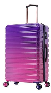 CELIMS - Valigia Grande 75 cm in Policarbonato | Valigia Grande 23 kg | Leggera | Viola