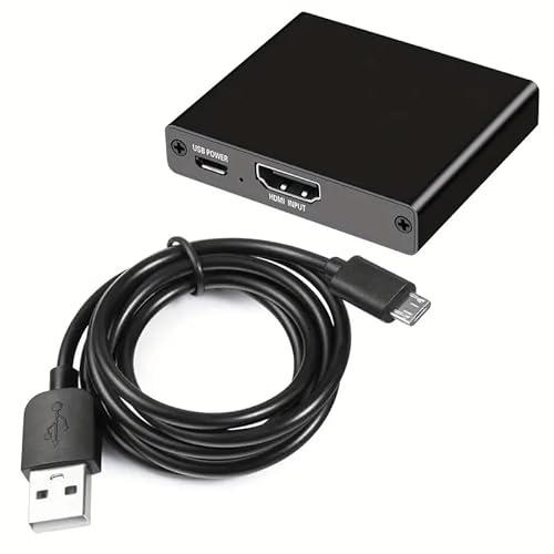 HDMI-splitter med HDMI-kabel, 4K HDMI-splitter 1 i 2 ut samtidigt för monitorer/endast spegel, HDMI-distributör 1 i 2 out, HDMI-splitter 1 till 2 Full HD för Xbox, PS4, PS