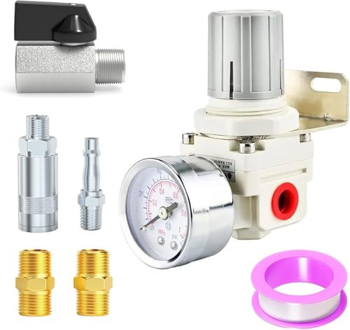 TAILONZ PNEUMATIC 1/4 tum BSP luftkompressor tillbehör tryckregulator för tryckluftssystem AR2000 inställning 0 till 1 MPA