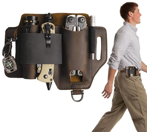 Fondina per torcia elettrica per carichi pesanti, supporto per ingranaggi, borsa resistente, rivestimento per utensili, supporto multifunzione per attrezzi, manico di trasporto quotidiano