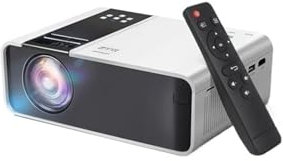 KKENZA Miniproyector TD90 HD Nativo, 1280 x 720P, LED, WiFi, vídeo, Cine en casa, 3D, películas, Juegos, proyector Inteligente(Android Version)