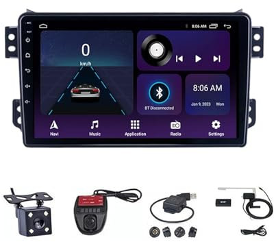 Generico Autoradio Android 12 da 9 per Suzuki Splash e Opel Agila 2008-2012, Ricevitore 2 DIN da Incasso, Supporta CarPlay, Android Auto, Radio FM, Navigazione GPS