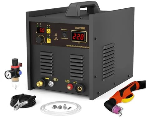 Cortadora De Plasma Con Compresor De Aire Incorporado, Máquina De Soldadura Inverter Con Corte Por Bomba De Aire FáCil De Usar(Cutter and PT31-60PS)