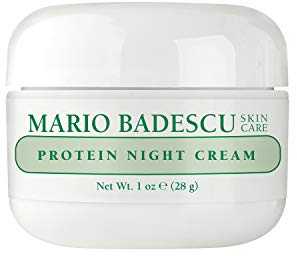 Mario Badescu Protein Night Cream for Dry and Sensitive Skin, Anti Aging Face Cream with Peptides, Collagen & Vitamins A & E, Reduces Wrinkles, Face Moisturizer for Women and Men, 1 OZ