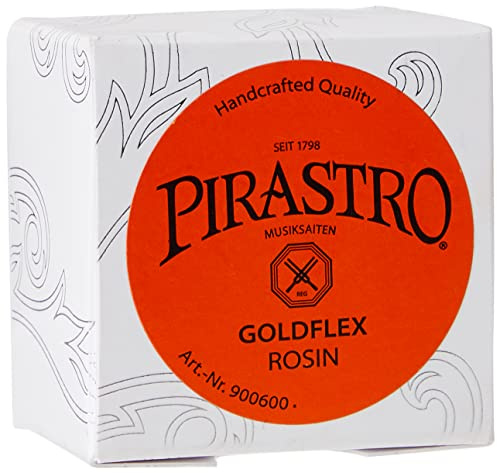 Pirastro Goldflex Violin Rosin for Enhanced String Performance - Violin-Grade Rosin Designed for Evah Pirazzi Gold Strings - Smooth Playing with Rich Sound Projection, Made with Natural Resin