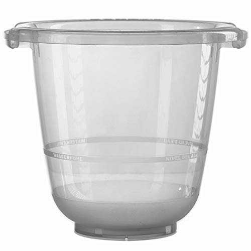 Tummy Tub Badeeimer/Babybadewanne für Früh- Neugeborene und größere Babys/Badewanne Kunststoff transparent/kippsicher und rutschsicher/ab Geburt bis 36 Monate, Design:grau