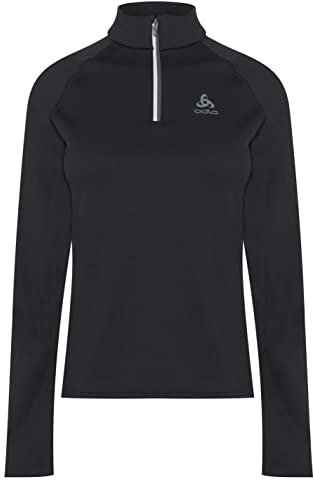 Odlo Fleecepullover Damen Besso I Midlayer mit Halbreißverschluss I Langarm Wandershirt