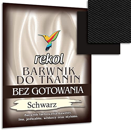 Wohnkult 15 g Textilfarbe ohne Kochen Stofffarbe Färben Nachfärben 16 Auswahl (Schwarz)