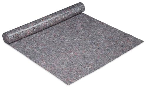 Tradineur - Fieltro protector de suelo, impermeable, absorbente, antideslizante, 180 g/m2, trabajos de pintura, bricolaje, manta para cubrir muebles, 90 cm x 20 m