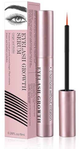 Wimpernserum, Augenbrauen Serum, Wimpernwachstumsserum, Natürliche Wimpernserum Hormonfrei, Fördert Das Wimpernwachstum für Vollere und Längere Wimpern 6ml