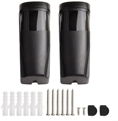 YUANGANG Fotocellula Sensore a raggi infrarossi Fotocellula Rivelatore Per Garage Gate Door Rilevatore di movimento Perimetro esterno Allarme di sicurezza per cancello scorrevole automatico