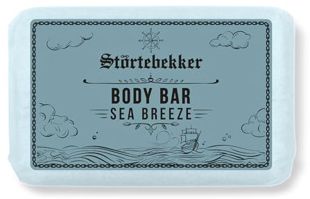 NEU: Störtebekker® Premium Body Bar Sea Breeze | Festes Duschgel Männer | Feste Duschseife Herren & Damen | Natürliche Reinigung, herrlicher Duft | handgefertigt & ohne Zusätze (1 x 120g)