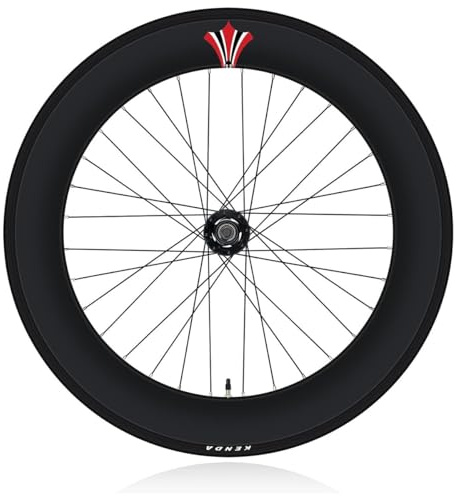 700C Fixed Gear Bikes Laufradsatz 90 Mm Felgen Aus Aluminiumlegierung Drop-Bar-Rennrad Single Speed Fahrrad Vorder- Und Hinterrad Rückwärtsbremse 100 Mm/120 Mm 36H Lager-Naben(Rear＋Front＋Tire)