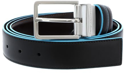 Piquadro CU2619B2, cintura Uomo, Nero/Marrone, W115