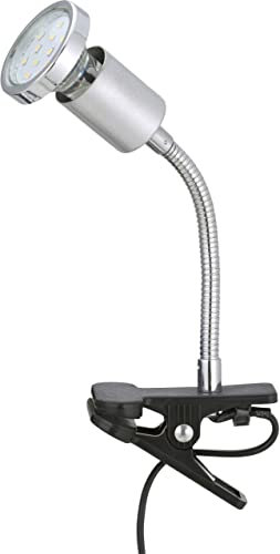 Briloner LED Klemmleuchte Simple chrom Tülle titanfarbig Leselampe Klemmlampe