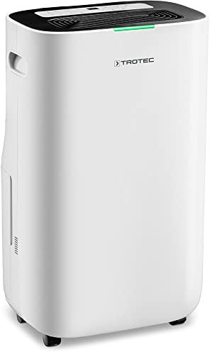 TROTEC Déshumidificateur-purificateur d'air TTK 70 HEPA (Plus) | filtration HEPA | Pour pièces de 50 m²/125 m³ max. | Capacité de déshumidification max. de 24 litres/24 heures