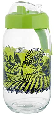 Home Huilier décoré Ares, Verre 1 L, Standard, Medium