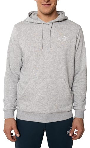 PUMA Hoodie Herren, Kapuzenpullover, Statement Deluxe Edition Hoody, Regular Fit, Grau, Größe XL