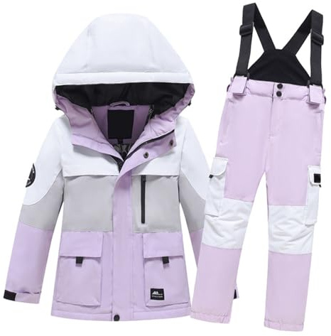 Surttan Tute Da Sci Bambine E Ragazze Tuta Da Sci Per Bambino Unisex Completo Sci Bambino Set Da Sci Snowsuit Bambini Invernale Antivento E Impermeabile Tute Completo Da Neve Calda Completi