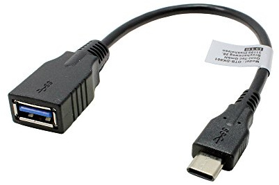 OTG Adapter Kabel kompatibel mit Samsung Galaxy Tab A7 Wi-Fi SM-T500, USB-C auf USB, ca. 21cm, zum direkten Übertragen von Fotos, Videos und weiteren Inhalten auf einen USB Stick ohne PC