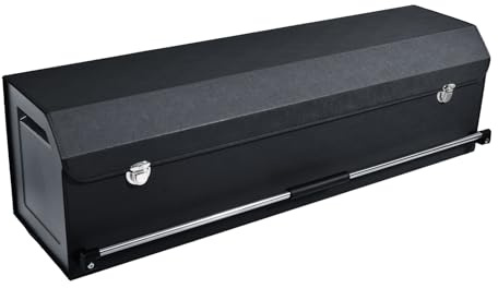 XCF Organizador de Maletero de Gran Capacidad 90L para Coches y SUVs - Caja de Almacenamiento con Tapa, Asa Robusta y Base Antideslizante - Compartimento Extraíble(Negro, 101x29x31cm)