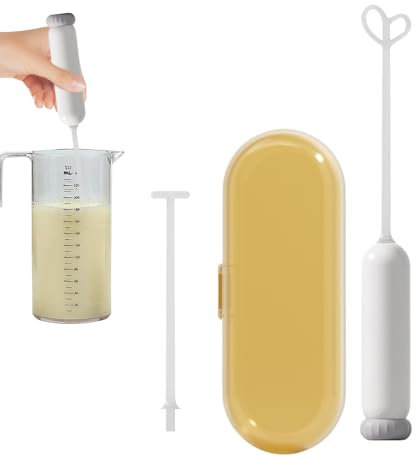 Formula Mixer - Milk Mixing Machine, Milk Blender, Baby Frother | Electric Powder Mixing Machine, Formula Maker for Bottle Prep, Latte, Cappuccino, Feeding Solution, Warm Stirrer Device
