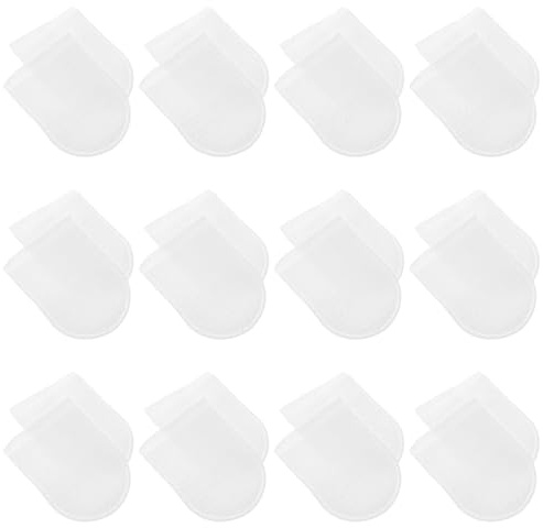 PartyKindom 120pezzi Dischetti Cotone Riutilizzabili U-shaped per Viso e Rimozione Trucco Morbidi Pads Struccanti Lavabili per Donne Multiuso per Pulizia Orale e Viaggio