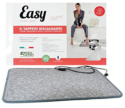 TAPPETO RISCALDANTE EASY 70X50 MOQUETTES 230V SCALDAPIEDI ELETTRICO PER UFFICI