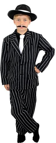 I Love Fancy Dress ILFD7038M pojkar gangster kostymer (medium)