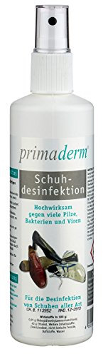 Primaderm Schuhdesinfektion im Spray, Desinfektionsmittel gegen Pilze, Bakterien und Viren in Schuhen, 2x 250ml Sprühflasche