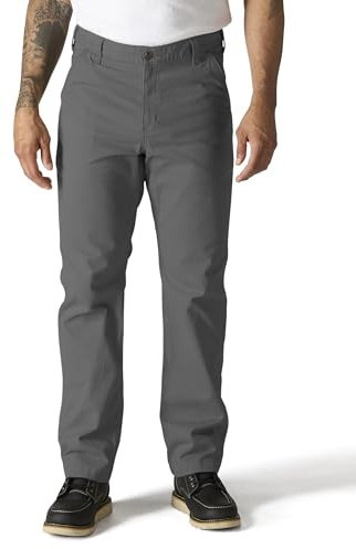 Carhartt Herren Rugged Flex® Relaxed Fit Canvas-Arbeitshose, Kiesel, W38/L32