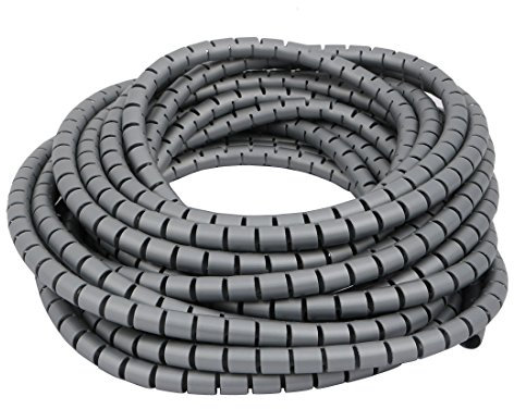 Aexit Filo avvolgente a spirale flessibile con cavo a spirale da 10 mm Dia 8,5 metri di lunghezza con clip ID: 943655