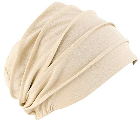 IBLUELOVER Bonnet de Nuit Coton élastique Casquette Souple Tricoté Femmes Hommes Multiusage Chapeau Sommeil Dormir Couvre-Chef Douce Bonnet de Couchage pour Perte de Cheveux