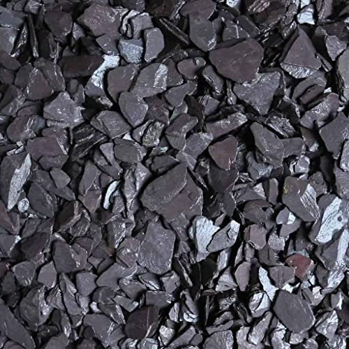 Elixir Gardens Decorative Coloured Blue Slate Stones Pebbles Cobbles Paddlestones Gravel Chippings Aggregate Various Sizes 1kg-1000kg | (1kg, Blue Slate 20-80mm)