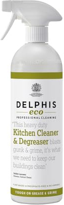 Delphis Eco Heavy Duty Kitchen Degreaser - Plant-based, Vegan Degreaser Cleaning Spray, Free from Fragrances, Dyes and Petroleum Solvents, 700 ml