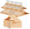 OGIVO Kleiderbügel aus Holz – 100er Set Holzbügel für Ihre Garderobe – 360° drehbarer Haken – Einkerbungen an den Schultern – Hangers (Natur)